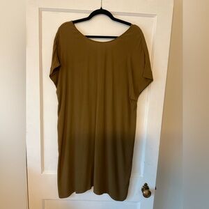 Madewell Army Green Short Sleeve Dress